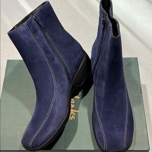 Blue Clarks Ashlyn Ankle Boots